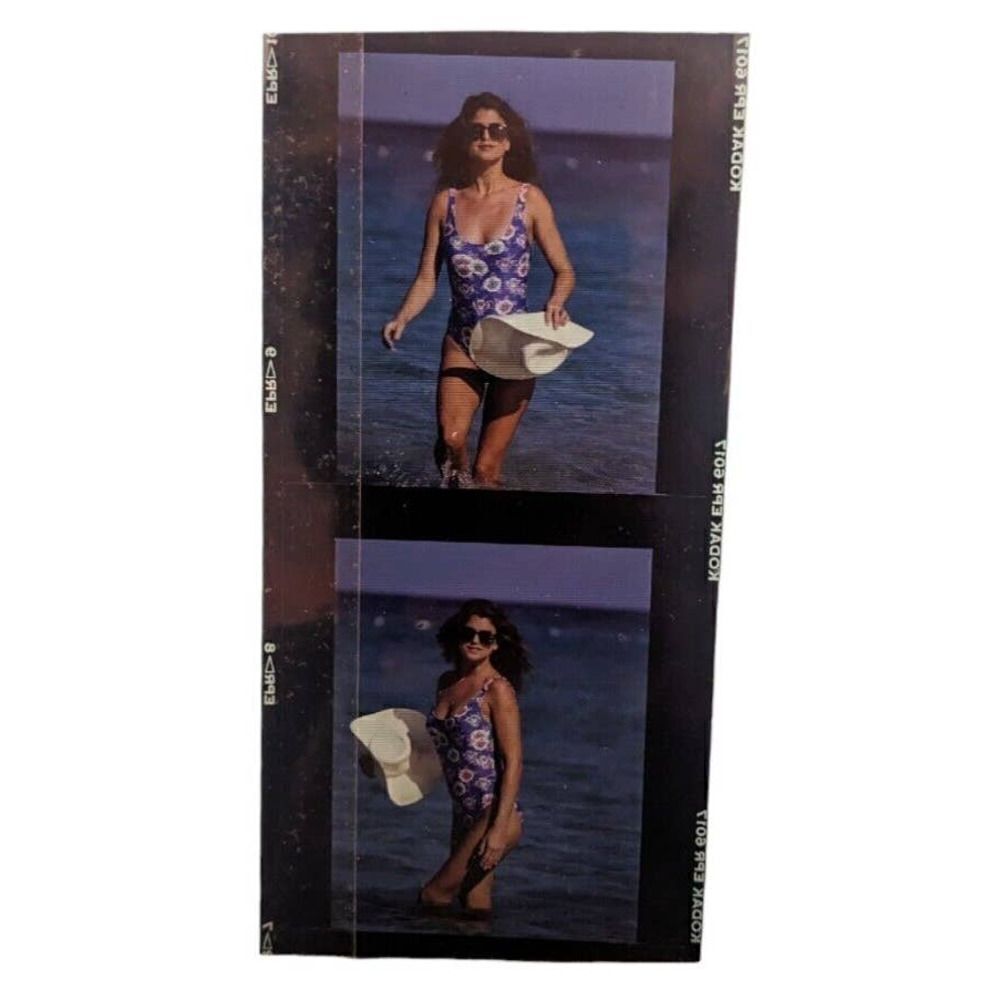 Kathy Ireland Double‎ Photo Slide Swimsuit Model Catalog Production Picture (D7)